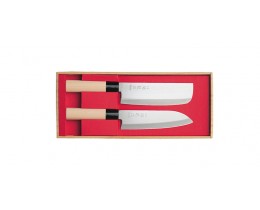 kit 2 COUTEAUX CUISINE JAPONAIS NAKIRI & SANTOKU - SEKIRYU