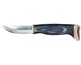 COUTEAU PUKKO FINLANDAIS ARTIC LEGEND Bouleau teinté Lame 7.7cm