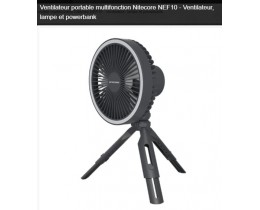 Ventilateur NITECORE 3 en 1 - Gris