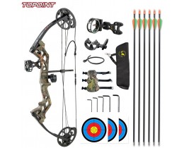 KIT ARC POULIE ENFANT - 10-30 lbs - TOPOINT M3 Gaucher CAMO